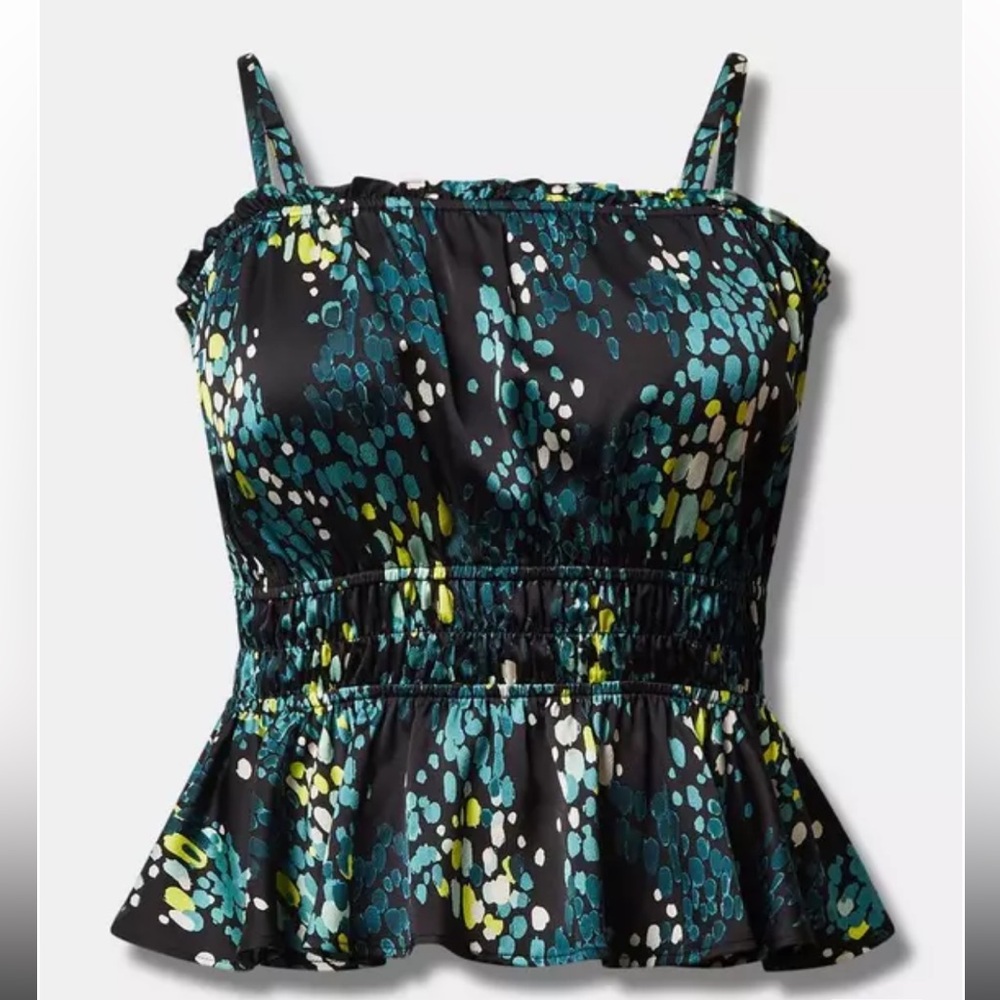 NWT TORRID Peplum Square Neck Crop Cami in 2X (18-20)